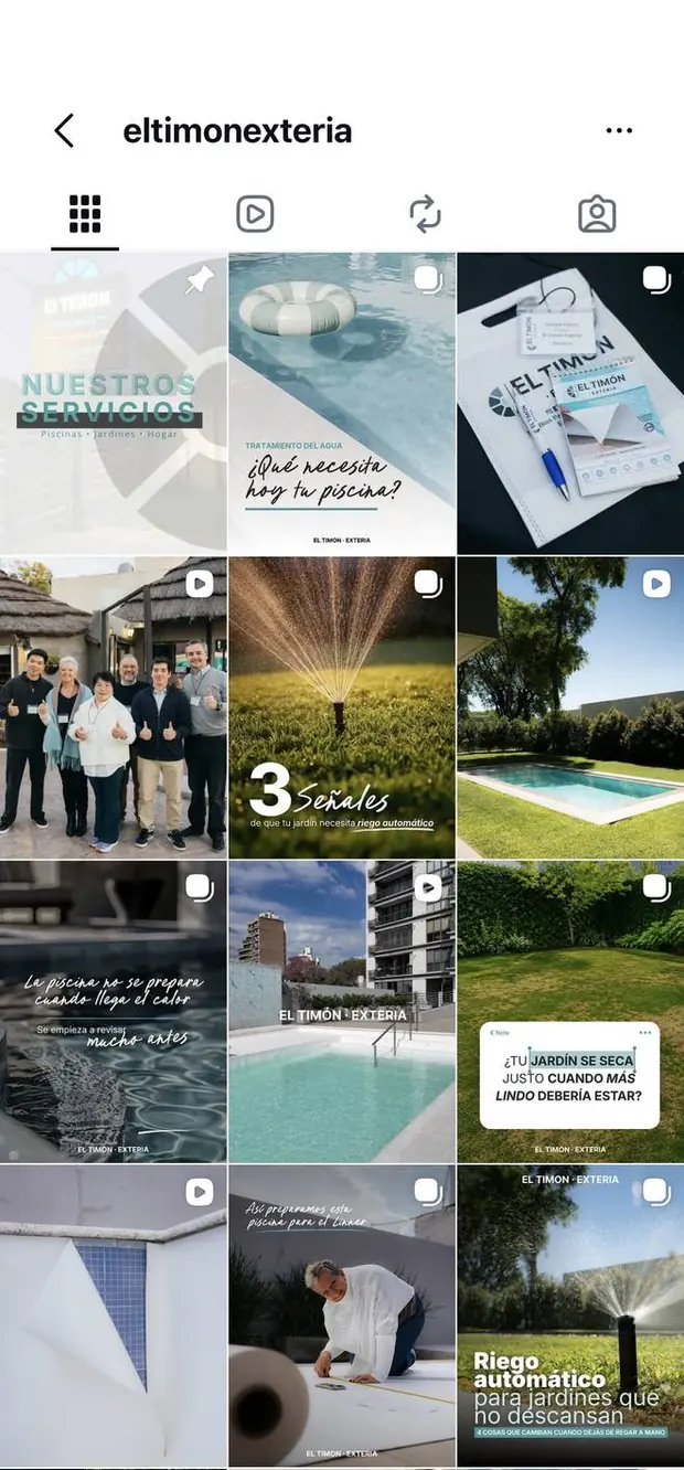 Feed de Instagram de El Timón · Exteria, gestionado por Cartasso